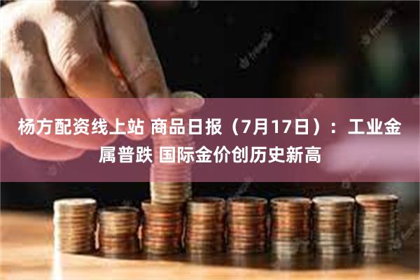 杨方配资线上站 商品日报（7月17日）：工业金属普跌 国际金价创历史新高