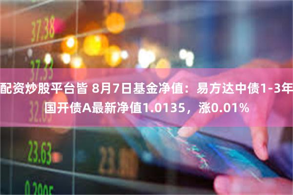 配资炒股平台皆 8月7日基金净值：易方达中债1-3年国开债A最新净值1.0135，涨0.01%