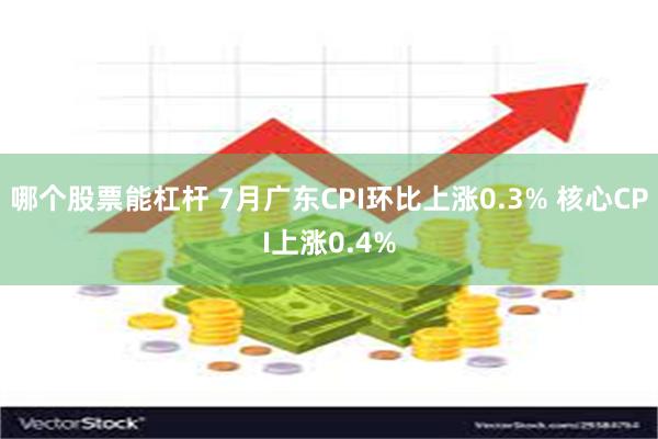 哪个股票能杠杆 7月广东CPI环比上涨0.3% 核心CPI上涨0.4%