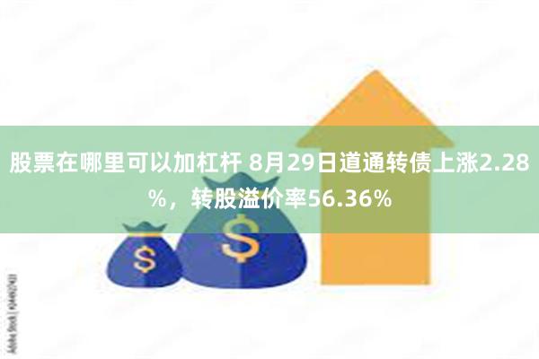 股票在哪里可以加杠杆 8月29日道通转债上涨2.28%，转股溢价率56.36%