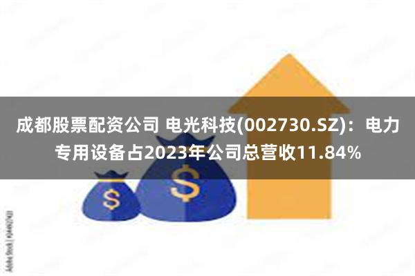 成都股票配资公司 电光科技(002730.SZ)：电力专用设备占2023年公司总营收11.84%