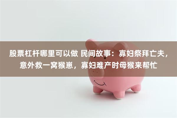 股票杠杆哪里可以做 民间故事：寡妇祭拜亡夫，意外救一窝猴崽，寡妇难产时母猴来帮忙